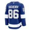 Tampa Bay Lightning Hockeydrakt Fanatics Premium Nikita Kucherov 2024-25 Blå Hjemme - Herre